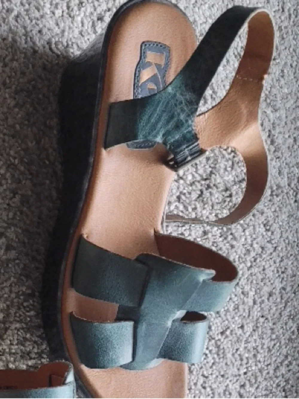Korks kork ease ocean blue tortoise wedges